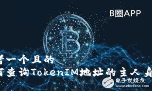 思考一个且的  
如何查询TokenIM地址的主人身份？