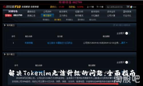 解决Tokenim无法升级的问题：全面指南