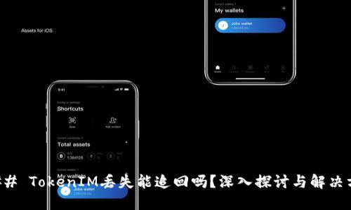 ### TokenIM丢失能追回吗？深入探讨与解决方案